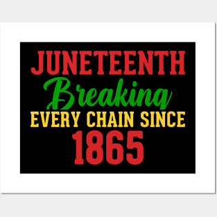 JUNETEENTH 1865 FREEDOM Posters and Art